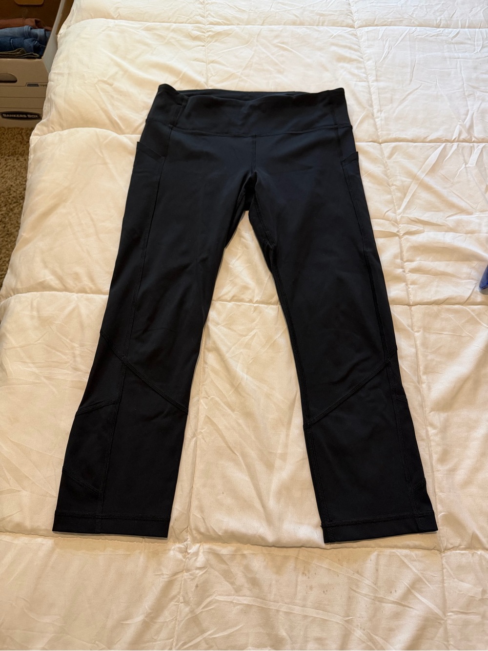 lululemon athletica Black Cropped Leggings